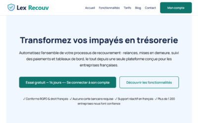Logiciel de recouvrement de creance, LexRecouv est un logiciel de recouvrement de créances français pour les TPE et PME